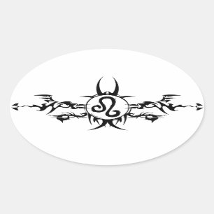 Leo Tribal Birds Sinaliza Adesivos