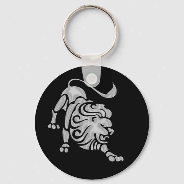 Leo Zodiac Astrology Chaveiro (Frente)