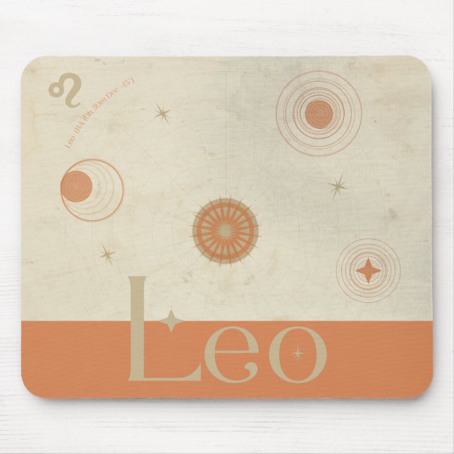 Leo Zodiac Mousepad (Frente)