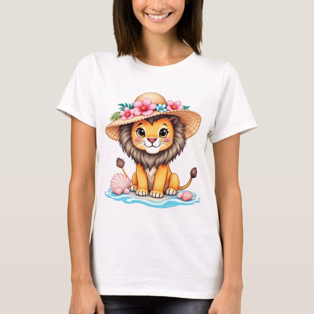 Leoa [Theme] Camiseta Feminina Design Brasil Prese (Frente)