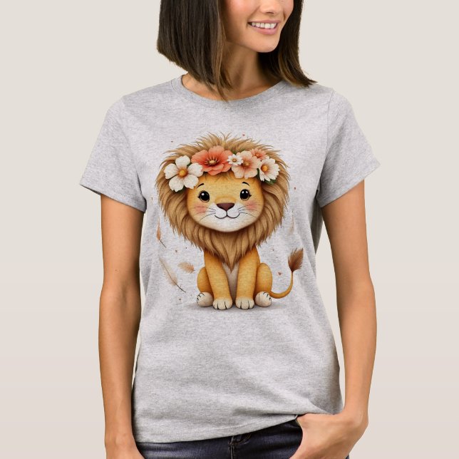 Leoa [Theme] Camiseta Feminina Design Brasil Prese (Frente)