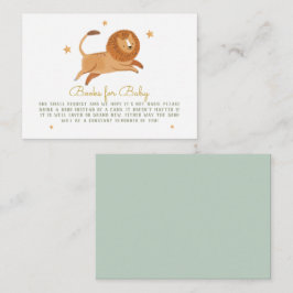 Leões bonitos de aquarelas para cartão de receptác