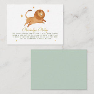 Leões bonitos de aquarelas para cartão de receptác