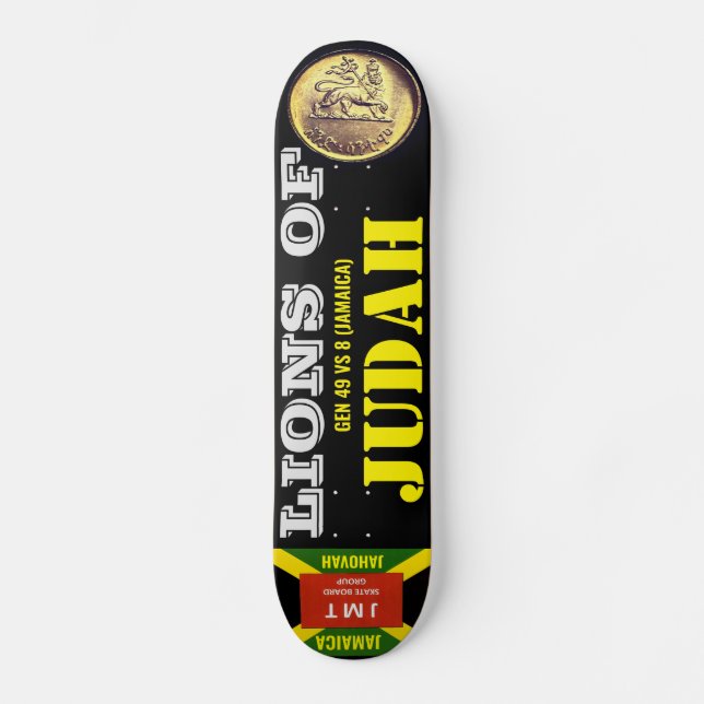 LEÕES DE JUDÁ Skateboard (Frente)