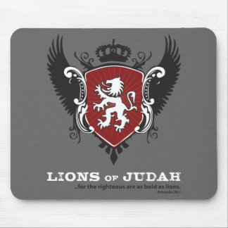 Leões de Judah Mousepad - cinza escuro