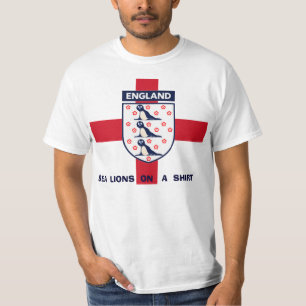 LEÕES DE MAR DE INGLATERRA EM UM TSHIRT. DA CAMISA