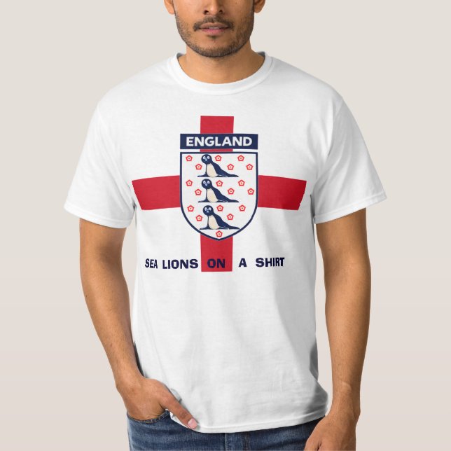 LEÕES DE MAR DE INGLATERRA EM UM TSHIRT. DA CAMISA (Frente)