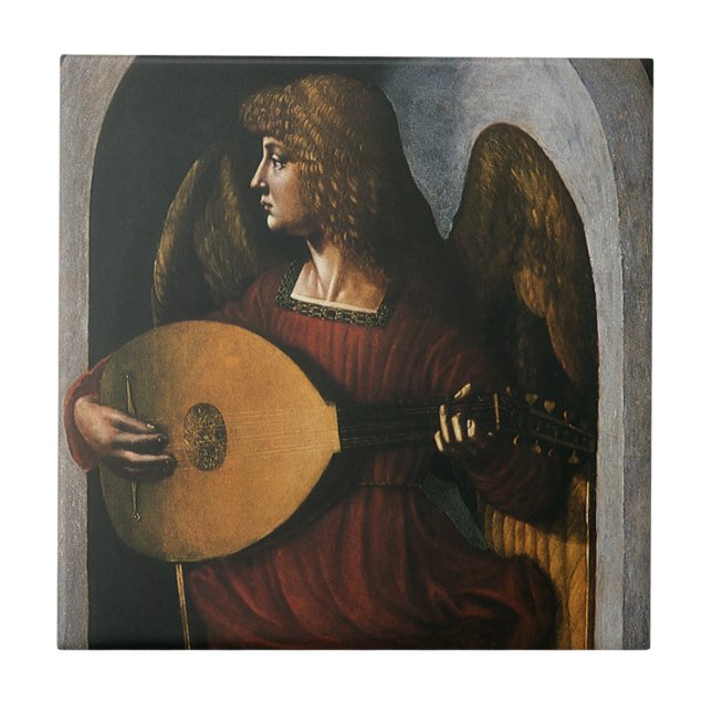 Leonardo da Vinci é um anjo em vermelho com uma Lu (Frente)