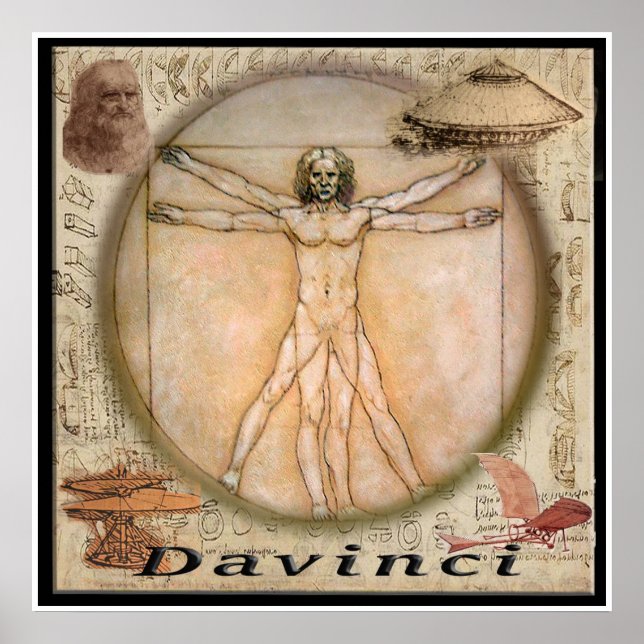 Leonardo Davinci poster (Frente)
