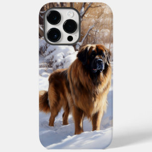Leonberger Deixa-O Neve Natal