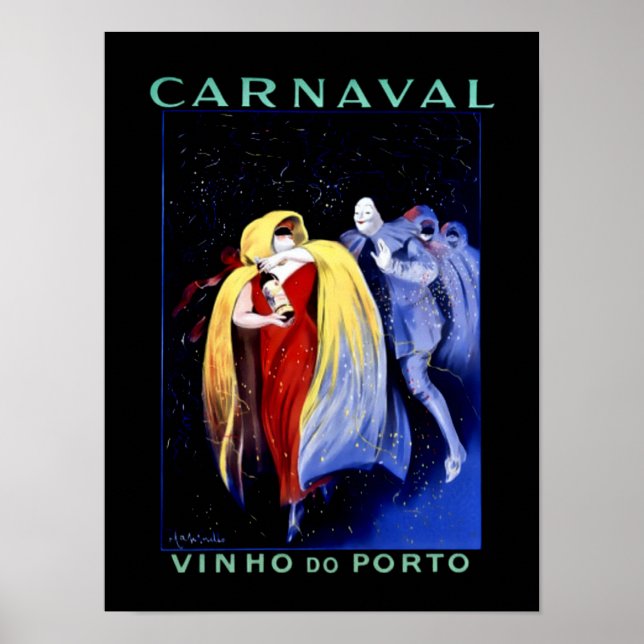 Leonetto Cappiello Art Deco Poster "Carnaval" (Frente)