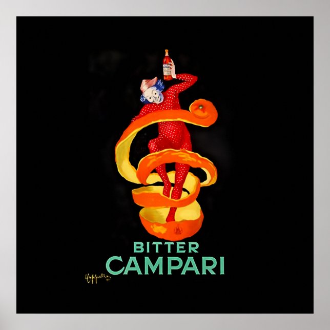 Leonetto Cappiello Bitter Orange Liqueur Poster (Frente)