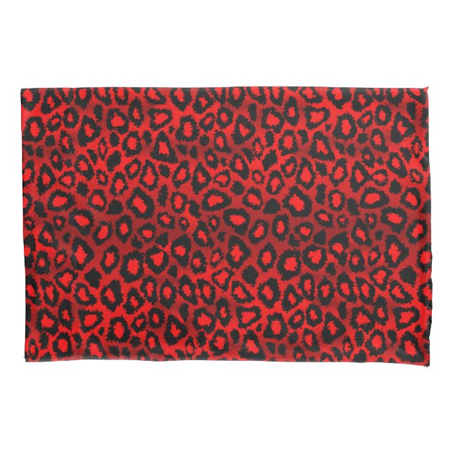 Leopard Animal Print em vermelho (Frente)