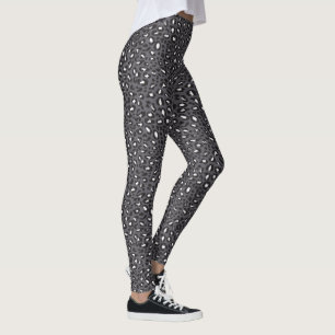 Leopard Animal Print Leggings para mulheres