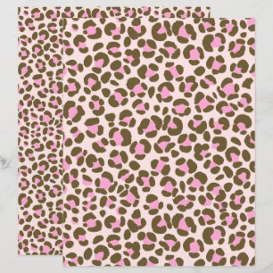 Leopard Beige Rosa Castanho