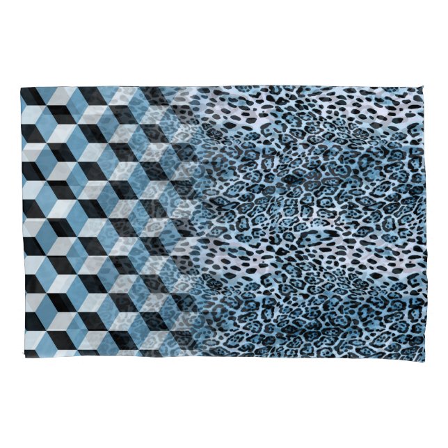 Leopard Geométrico, Design de Pele Animal. (Frente)