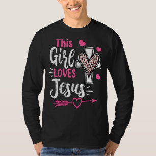 Leopard Love In Faith Graphic Camisetas For Christ