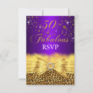 Leopard Print & Arco Purple 50 & Fabuloso RSVP