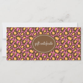 Leopard Print Boutique Style - Certificados de Pre