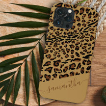 Leopard Print Brown Black Elegante Name
