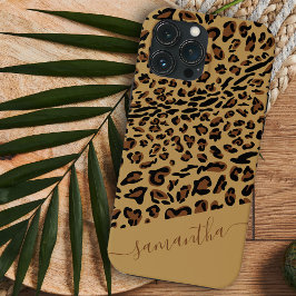 Leopard Print Brown Black Elegante Name