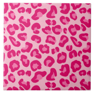 Leopard Print em Pastel Pink, Hot Pink e Fuchsia