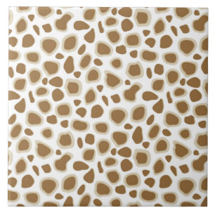 Leopard Print - Taupe Tan e White