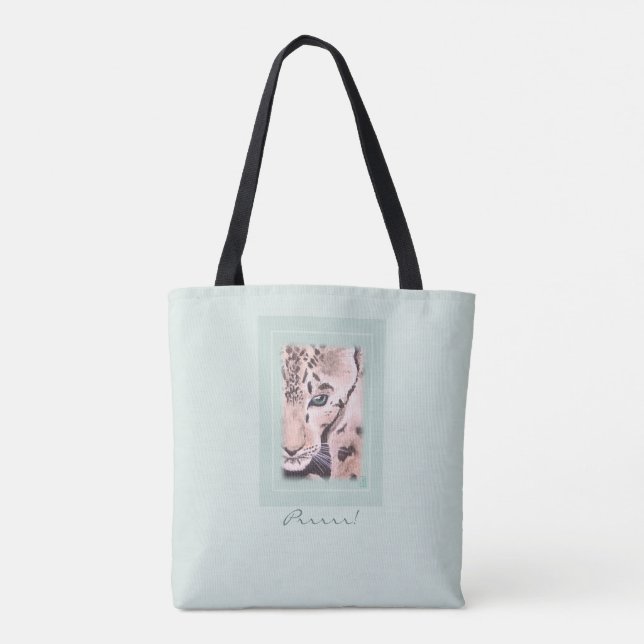 Leopard Prrr! Tote Bag (Verso)