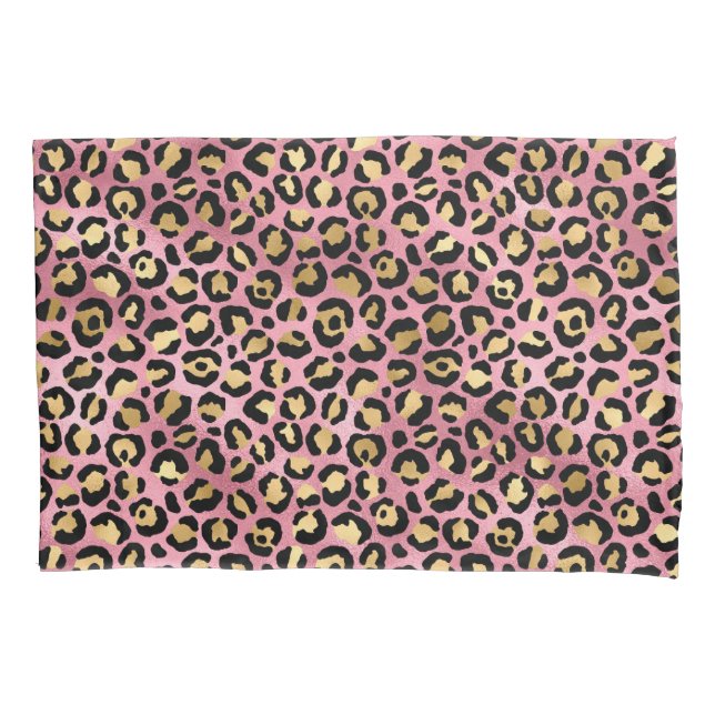 Leopard Series Design 15 rosa e Dourada (Frente)