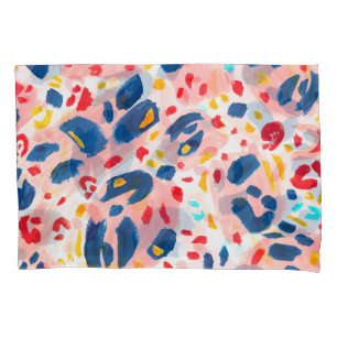 Leopardo: cor d'água pintada à mão.