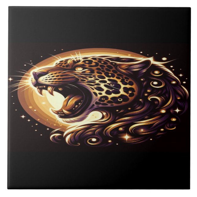 Leopardo de Olhos Dourados (Frente)