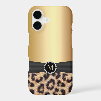 Leopardo Dourado moderno do monograma