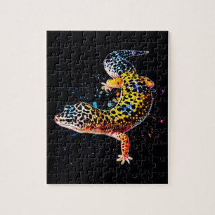 Leopardo Gecko - Quebra-cabeça do Reptile Jigsaw