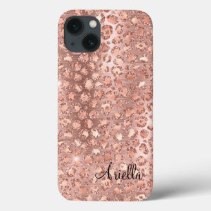 Leopardo Glitter Dourado de Rosa Chic