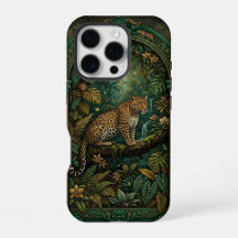 Leopardo no Galho da Selva | Estojo para iPhone 16