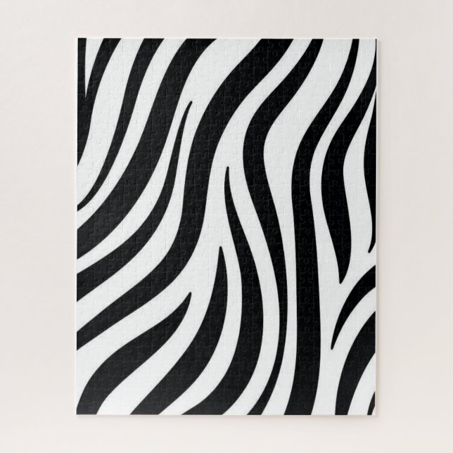 Leopardo quebra-cabeça preto e branco (Vertical)