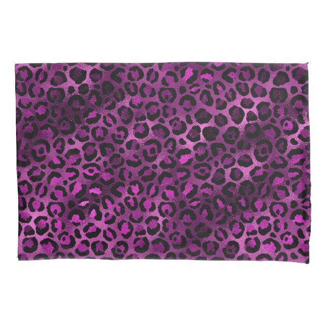 Leopardo roxo e Dourado Design 3 (Frente)