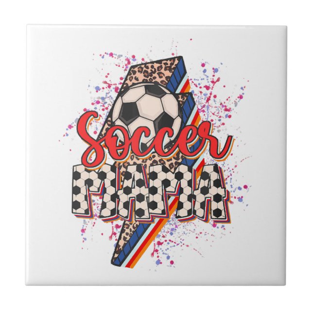 Lepard Soccer Mama Relâmpago Esporte Mãe Mothe (Frente)