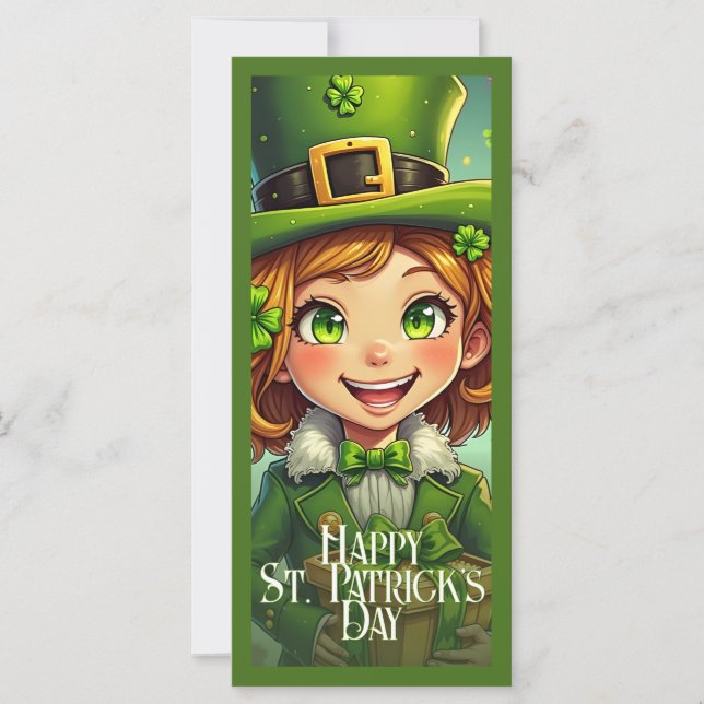 Leprechaun alegre - Rua. Carro Feliz Dia de Patric (Frente)
