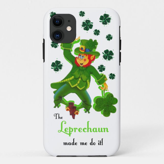 Leprechaun Me Fez capas de iphone (Verso)