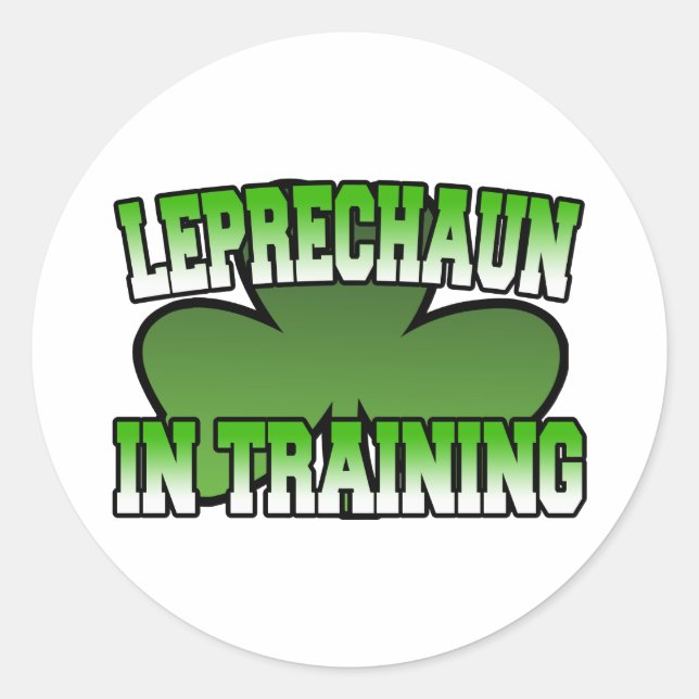 Leprechaun no adesivo de treinamento (Frente)