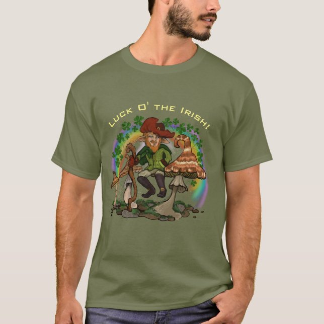 Leprechaun, Sorte o Irlandês! Camiseta (Frente)