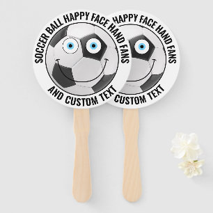 Leque 10 Tema de Futebol Personalizado Festa AZUL OLHOS