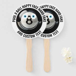 Leque 10 x Piscina personalizada 8 Ball Party BLUE EYES