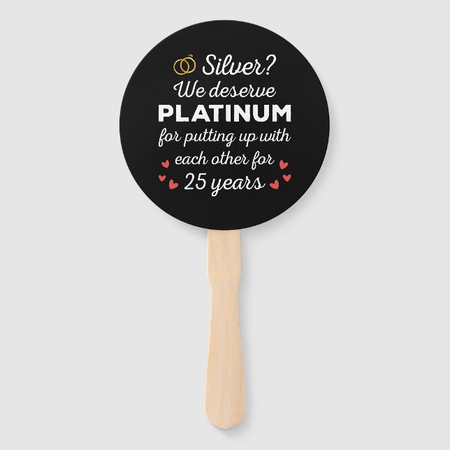 Leque 25 Casamento I - Casal Engraçado Silver (Frente)