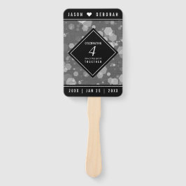 Leque 4.ª Celebração do Aniversário do Casamento Linen