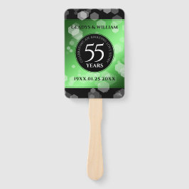 Leque 55.º aniversário do Casamento Emerald