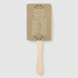 Leque A Coleção de Casamentos Florais do Kraft Rustic Kr