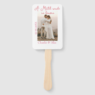 Leque A match made in heaven photo wedding pink name sim