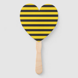Leque Abeja Melera Listras Horizontais Amarelo Preto